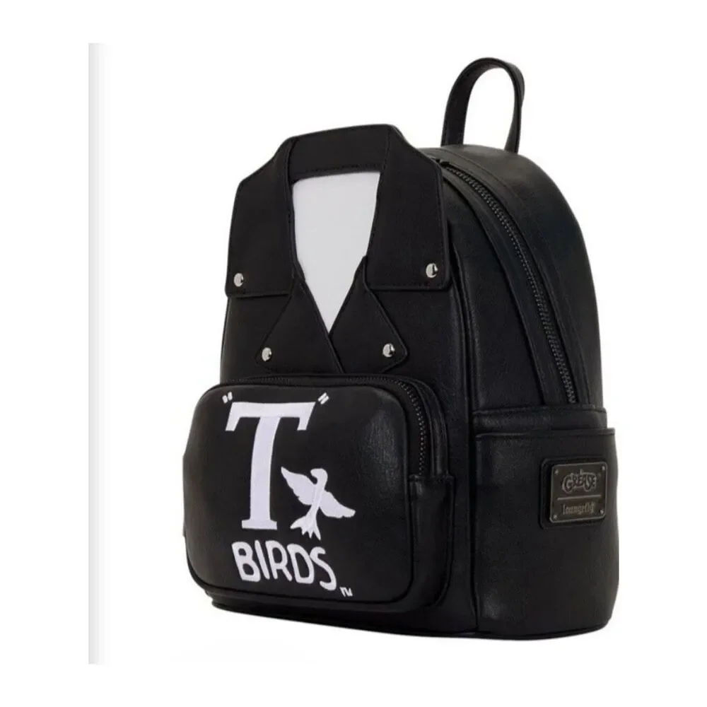 Loungefly Grease T Birds Faux Leather Jacket Cosplay Thunderbirds Backpack NWT